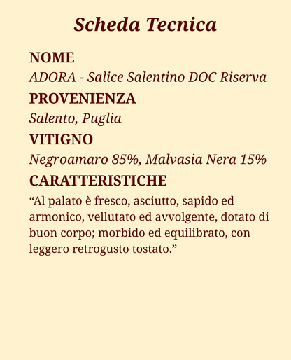 ADORA - Salice Salentino Riserva DOC